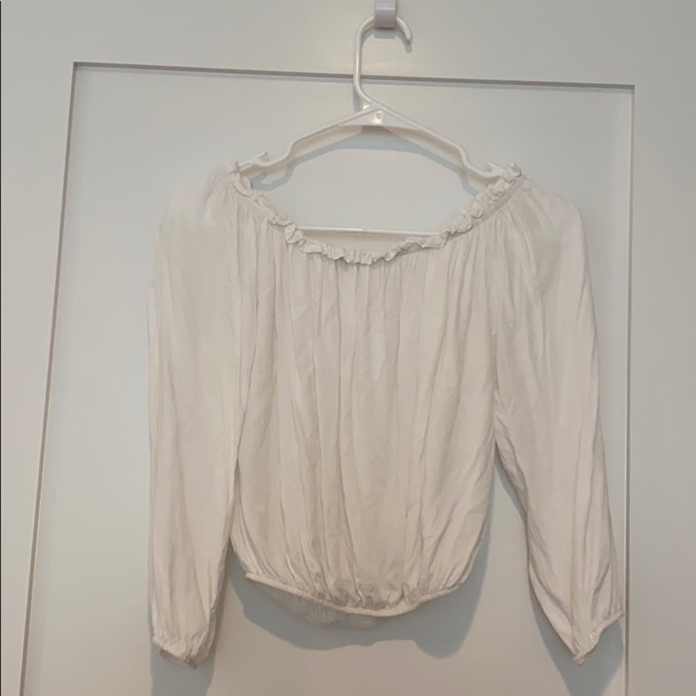 Brandy Melville Maura white off the shoulder top